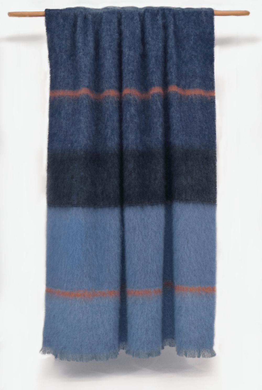 Azure Boher Mohair XThrow Blanket - Cushendale Woollen Mills