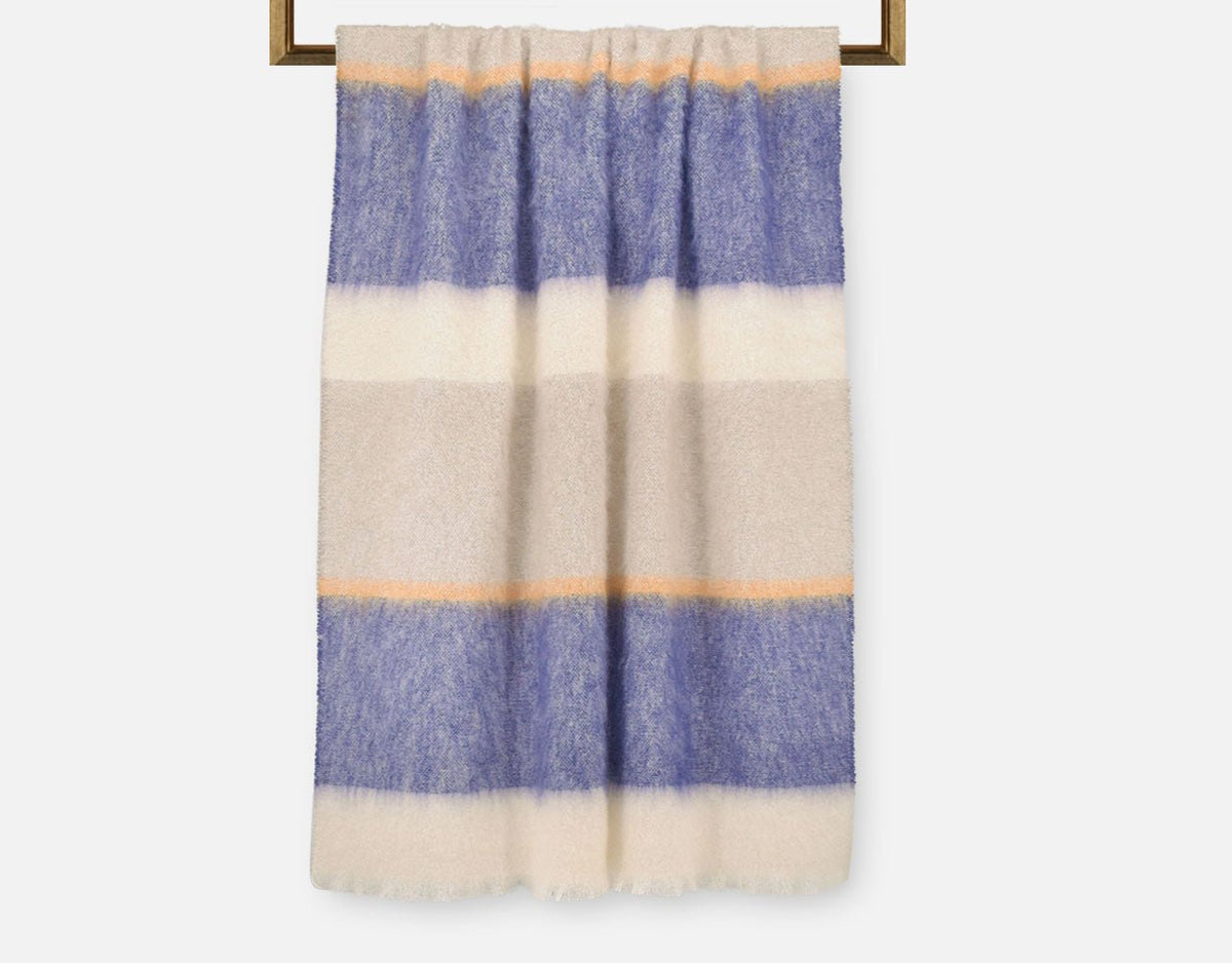 Gentian Silare Mohair XThrow Blanket - Cushendale Woollen Mills