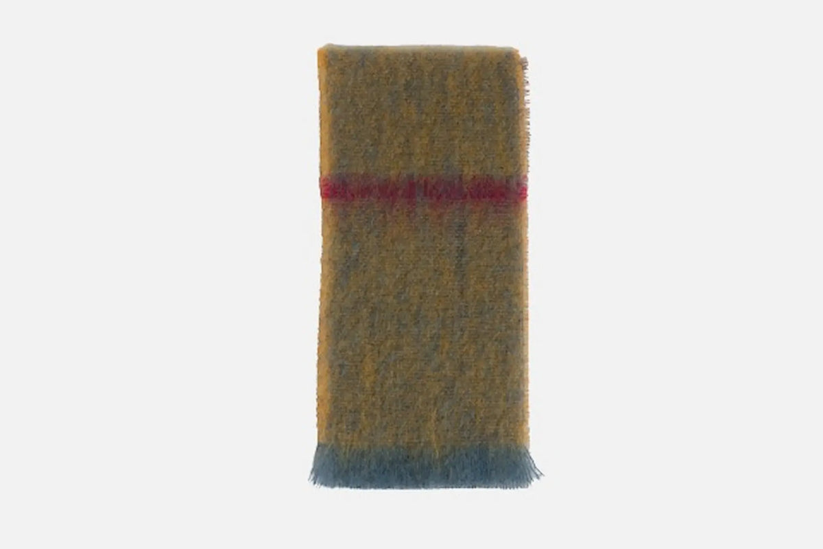 Ochre Boher Mohair XScarf - Cushendale Woollen Mills