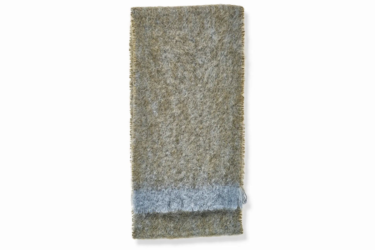Moss Clash Mohair Scarf - Cushendale Woollen Mills