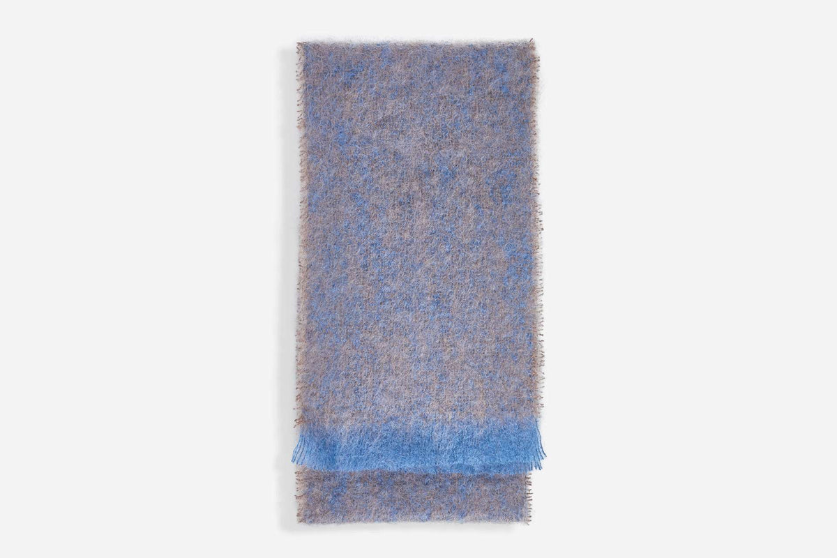 Cocoa Clash Mohair Scarf - Cushendale Woollen Mills