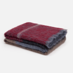 Wine Boher Mohair XThrow Blanket - Cushendale Woollen Mills