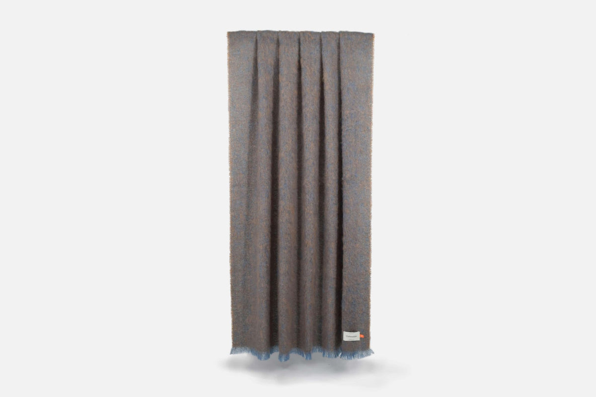Cocoa Clash Mohair Throw Blanket - Cushendale Woollen Mills