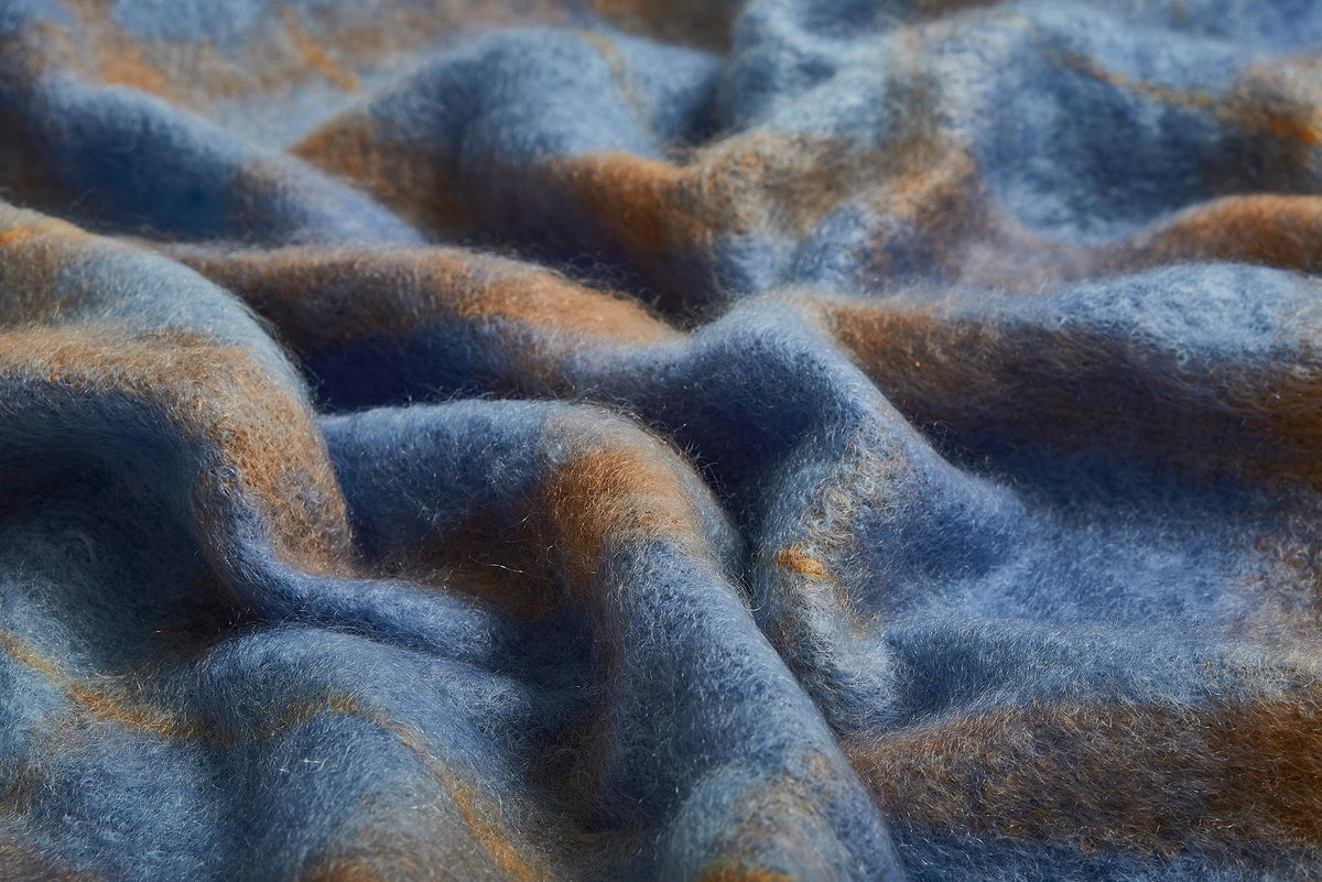 Bluebird Drumin Mohair Throw Blanket - Cushendale Woollen Mills