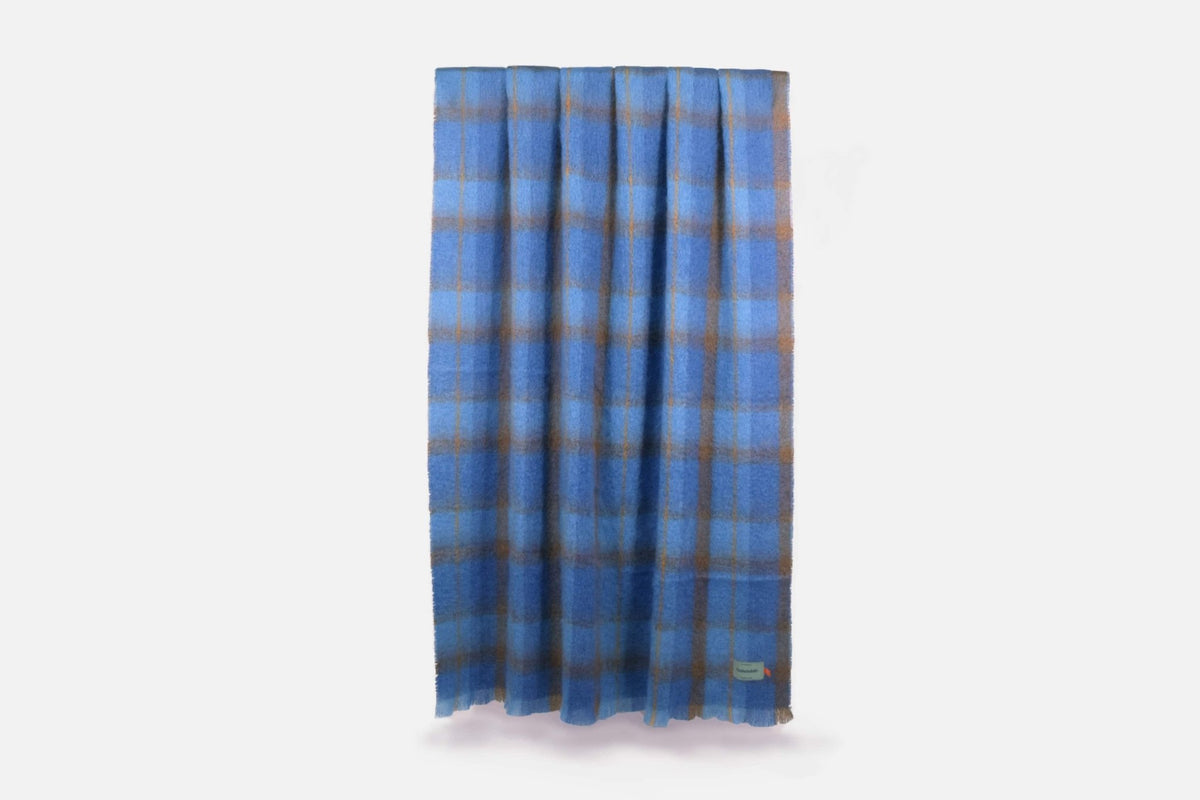 Bluebird Drumin Mohair Throw Blanket - Cushendale Woollen Mills
