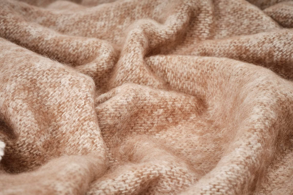 Cocoa Mooneen Mohair Scarf - Cushendale Woollen Mills