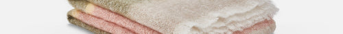 Olive Silare Mohair XThrow Blanket - Cushendale Woollen Mills