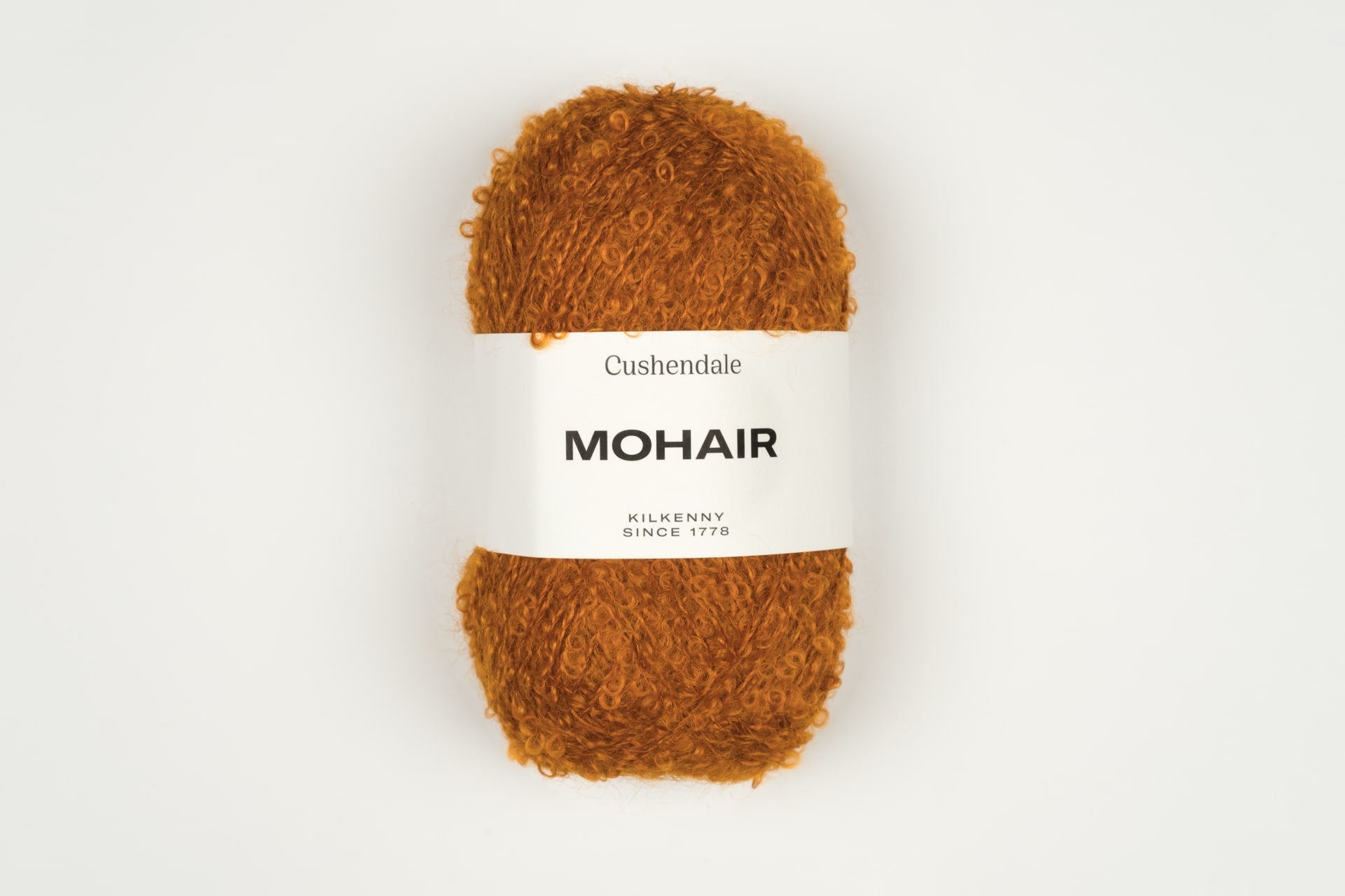 Burnt Orange Mohair Yarn - Cushendale Woollen Mills