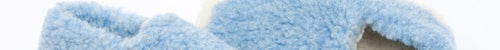 Light Blue Wool Slippers - Cushendale Woollen Mills