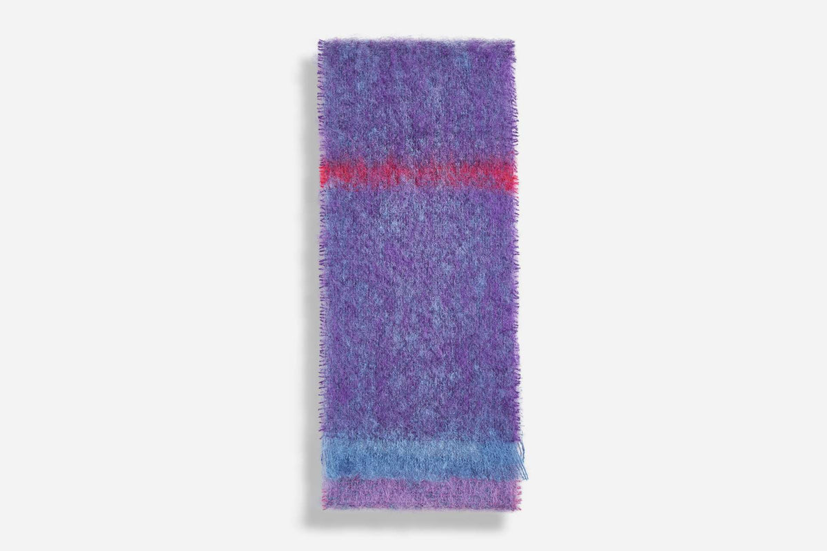 Aubergine Boher Mohair XScarf - Cushendale Woollen Mills
